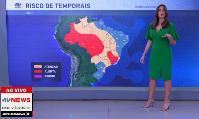 Vai chover nesta quarta? veja quais regiões têm risco de temporal