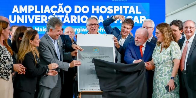 Lula inaugura novas áreas de hospital universitário de são carlos