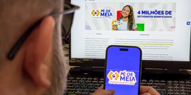 Pé-de-meia: governo credita pagamento para nascidos em maio e junho