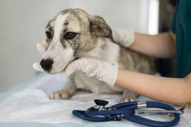 Atendimento veterinário gratuito para cães e gatos