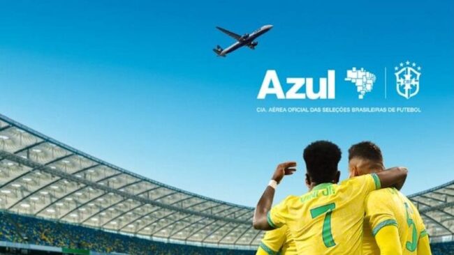 Azul é a nova companhia aérea oficial das seleções brasileiras