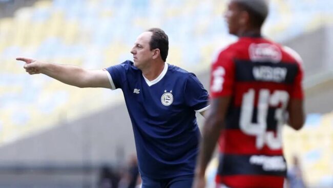 Suspenso, rogério ceni não comandará o bahia contra o flamengo