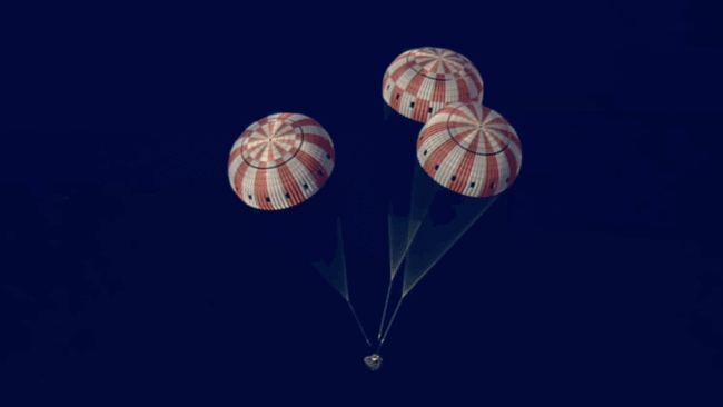 Veja imagens da artemis 2 voltando à terra