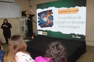 Semana pedagógica mobiliza mais de 300 servidores do estado em debate sobre linguagem e educação | secom