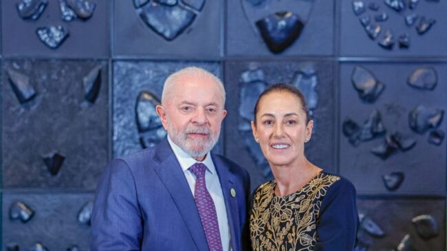 Lula e sheinbaum discutem comércio e parceria entre petrobras e pemex