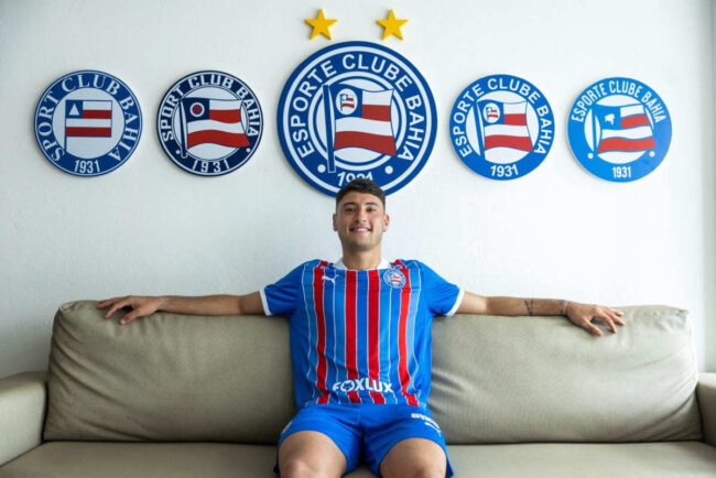 Novo camisa 9 do bahia, alejo chega com a missão de melhorar seus próprios números