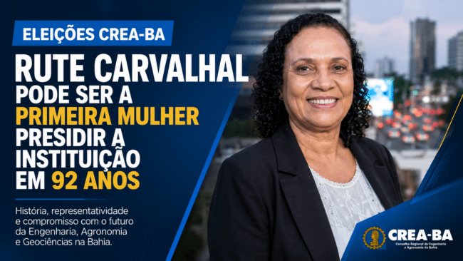 Rute carvalhal pode fazer história no crea-ba