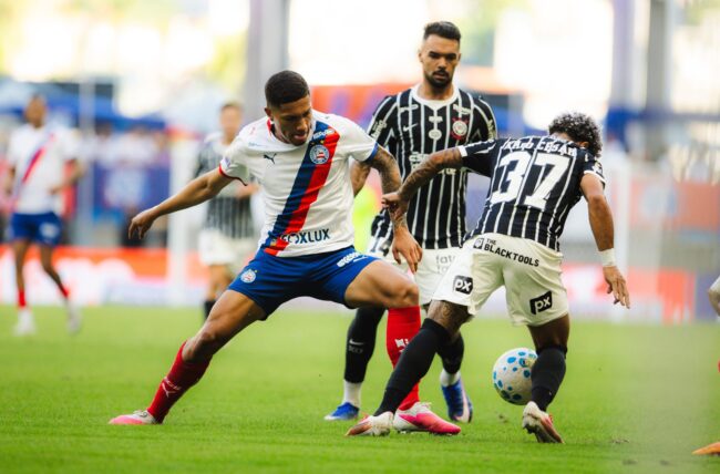 Bahia sai atrás e fica no empate em 1 a 1 com o corinthians em casa