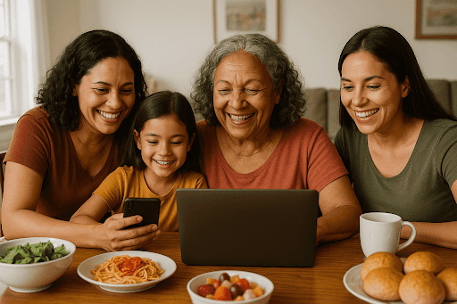Como mães, filhos e avós estão recriando vínculos com afeto e tecnologia