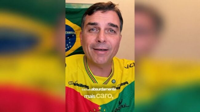 Flávio bolsonaro rebate críticas sobre vídeo de preços no mercado
