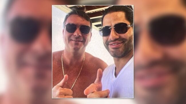Flávio bolsonaro tem foto com sicário, aliado de vorcaro