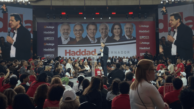 Haddad diz que é “muito difícil” o campo progressista ganhar em sp