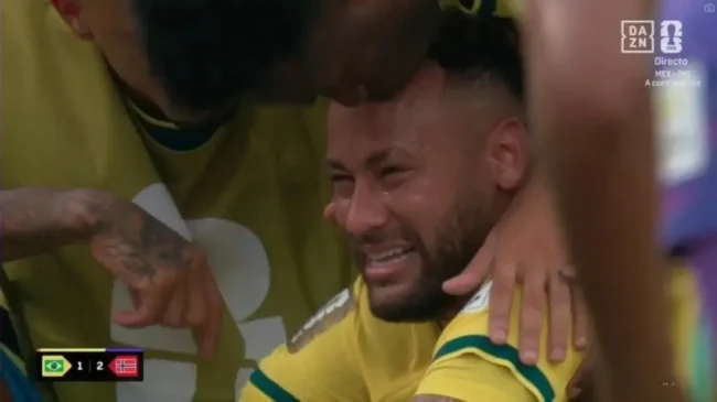 Neymar marca, se emociona após eliminação do brasil e se despede das copas do mundo