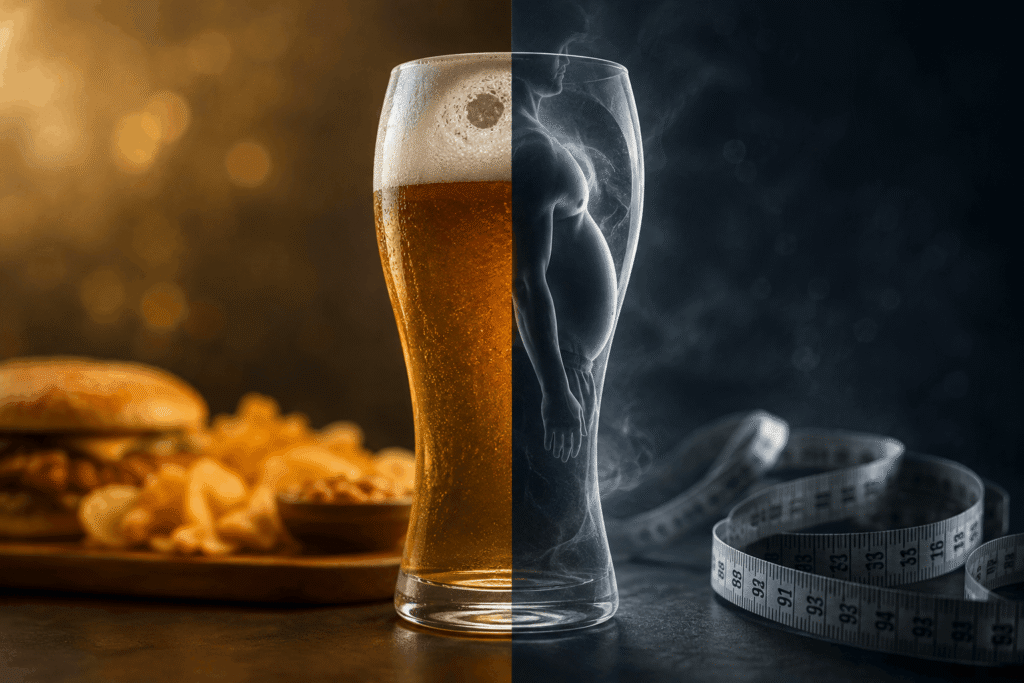 Como o consumo de cerveja afeta o metabolismo e o peso
