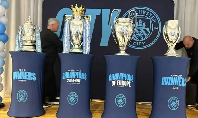 Manchester city pode perder títulos após condenação por violações financeiras