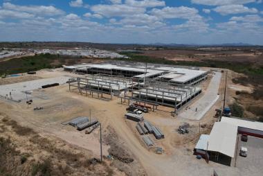 Com recursos do pac, obras do hospital e maternidade regional do sisal avançam e chegam a 35%