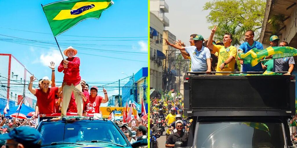 Lula faz comício em natal e flávio participa de moto-carreata no rio